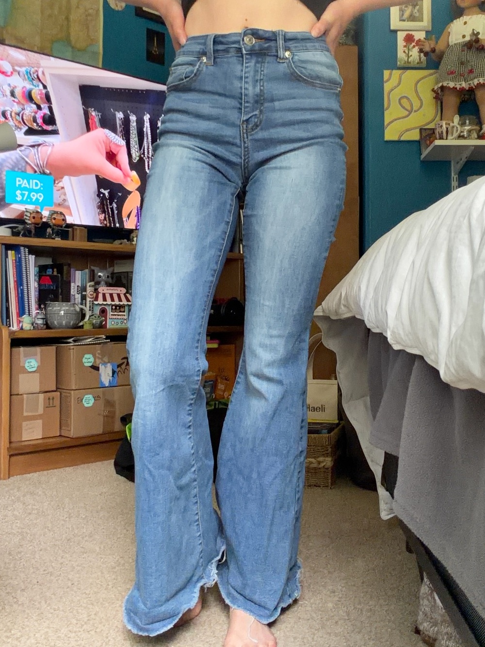 High-Rise Flare Jeans